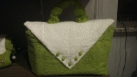 Handdoek creatie handtasje