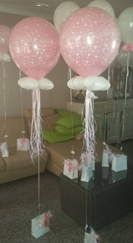 Wonderbaarlijk helium ballon 18 inch roze just married roosjes - Wendy's SK-89