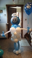verpleegster in ballonnen