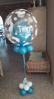 bubbel ballon voetjes met naam tiago