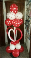 valentijn boompje ballonnen met hartjes
