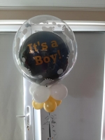 bubbel ballon met naam en it's a boy