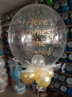 here comes the bride bubbel ballon