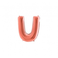 Folie letter U ( 30 cm ) enkel luchtgevuld
