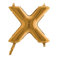 Folie letter X ( 30 cm ) enkel luchtgevuld
