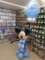 micky mouse stuffer met bubbel ballon met naam
