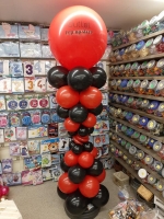 ballon pilaar rood zwart outlet store
