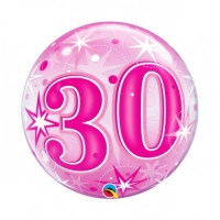 bubbel ballon 30 in roze of blauw