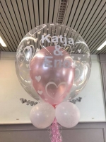 Bubbel helium ballon met namen