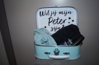 Koffertje "Kleine avonturen beginnen klein, Wil jij mijn Peter zijn?"