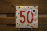servetten 50 jaar confetti