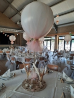tafelballon 24 inch met tulle en verlichting