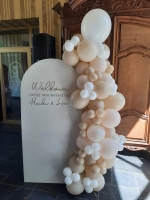 welkomstbord met tekst natural kleuren