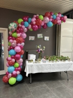 halve ballon boog 4 meter met 1 folie 18 inch ballon in verwerkt