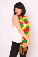 carnaval sjaal rood geel groen