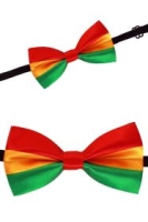 carnaval strik rood geel groen