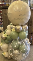stuffer met folie gepersonaliseerde ballon organic