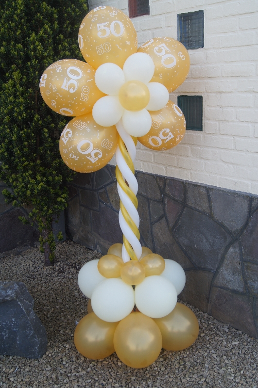 Kostuums Goed Embryo ballon bloem 50 jaar jubileum - Wendy's ballooncorner