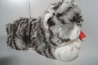 25 cm grijs kitten poesje